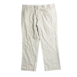 Cubavera Men’s‎ Natural Linen Blend Flat Front Pants 40x30 Travel Casual